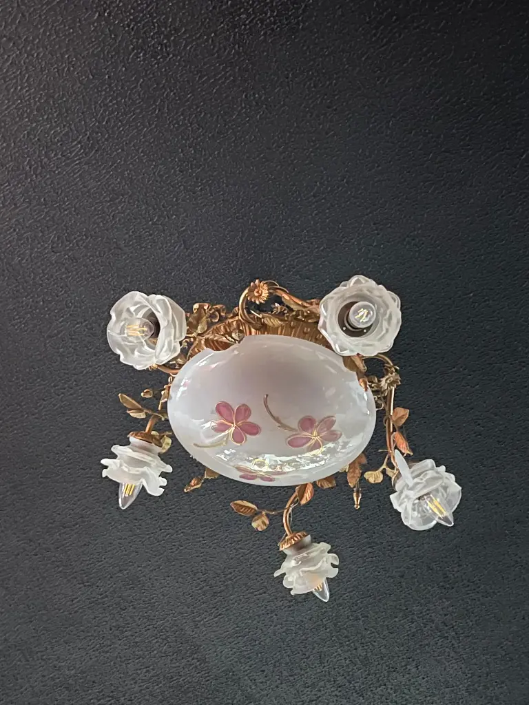 PLAFONIERE BRONZE 5+1 LAMPS PL 4010