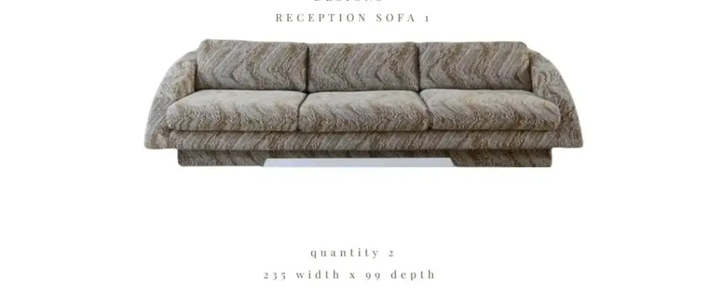 Reception sofa 