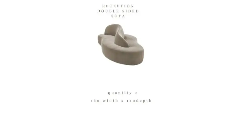 Reception Double Sided Sofa