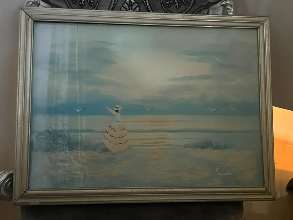 TABLEAU FILLE SUR LA MER 