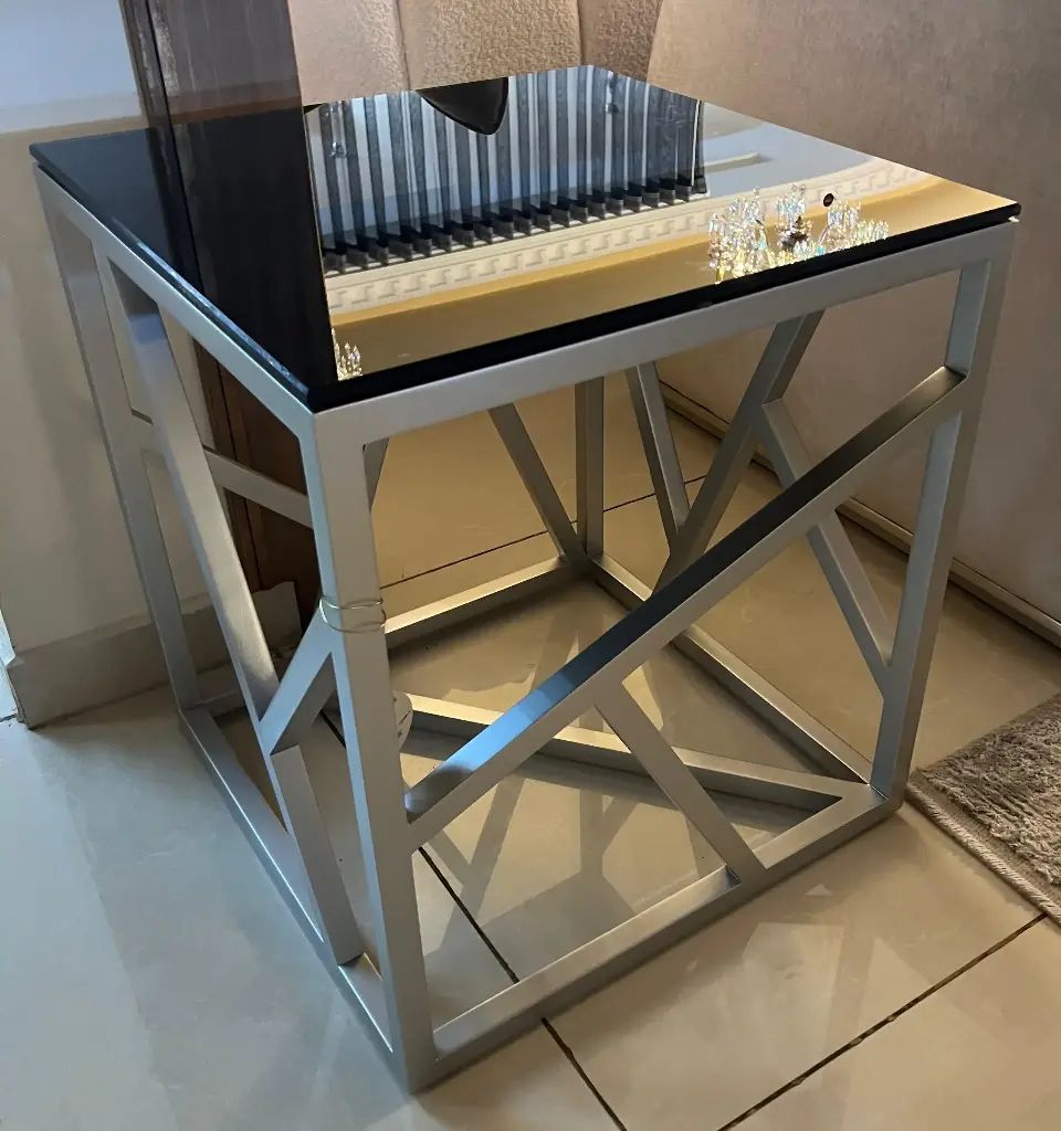 SIDE TABLE STRESS SILVER 