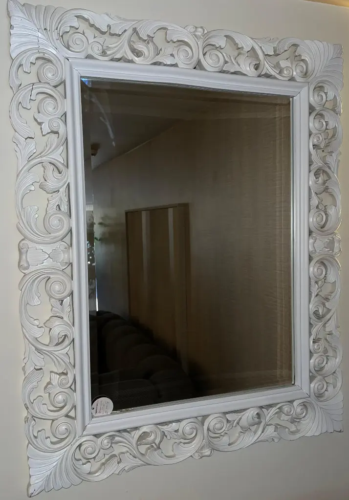 MIRROR FRAME WHITE EGYPT 
