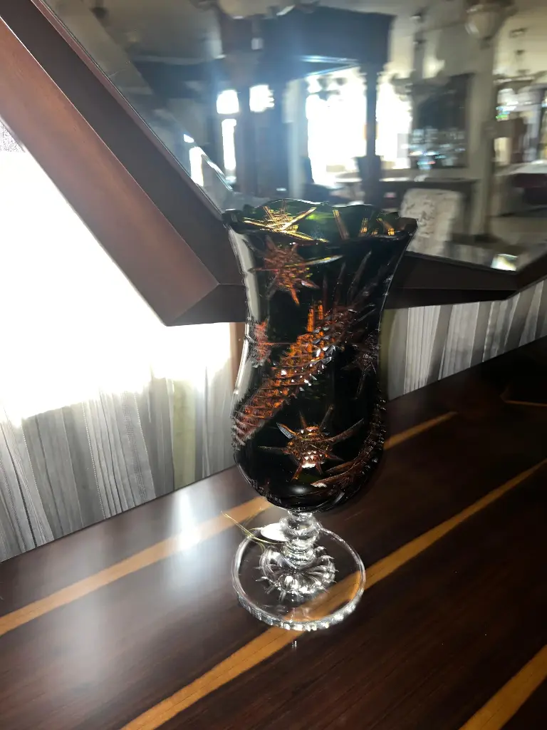 VASE AMBRE GREEN C 127