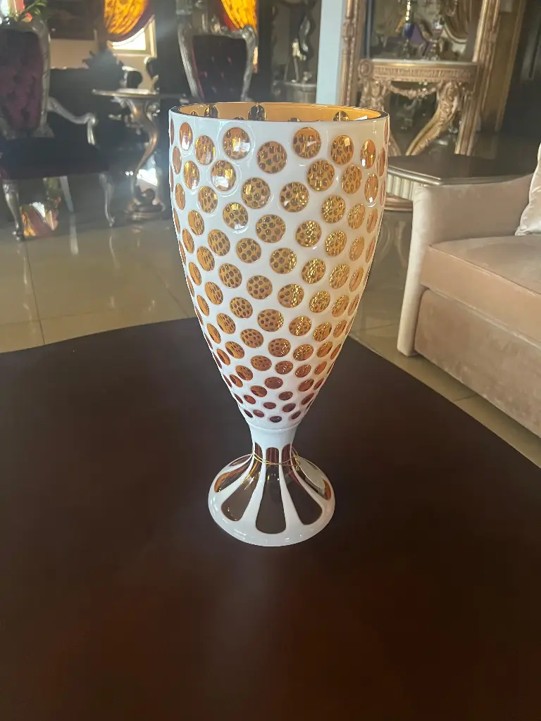 VASE AMBRE WHITE C 162-495 Q