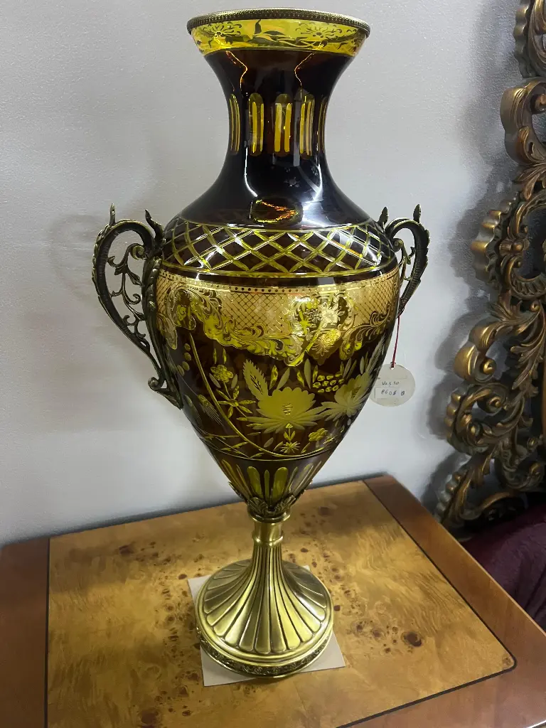 VASE JQ 1032 FLOWER RED YELLOW 