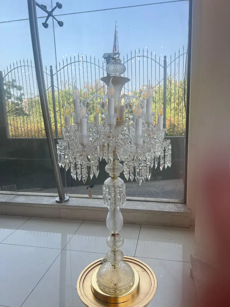 LAMPADAIRE 9887/6+6 GOLD+CLEAR 