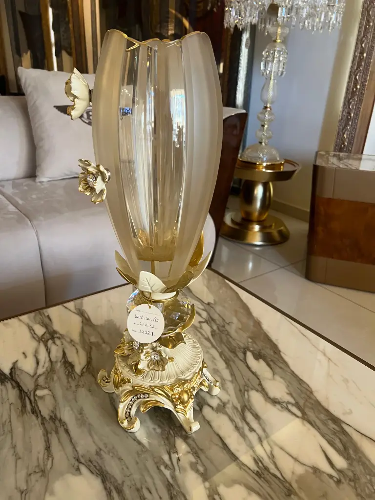 AMBER VASE CREAM VAST/101/AC